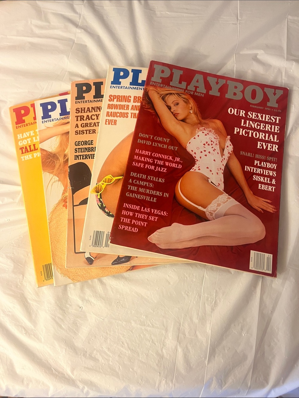 Vintage PLAYBOYS 1991 Magazine’s including February, April,May, June, July